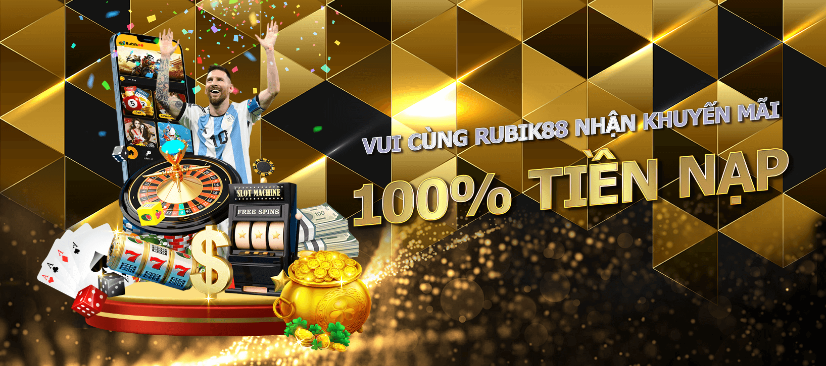 Vui cùng rubik88 nhận khuyến mãi 100% tiền nạp